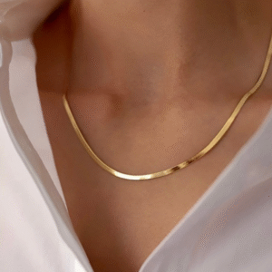 18K Gold Plated Sleek Snake Chain Necklace