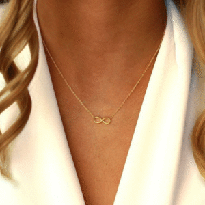 Elegant Gold Infinity Pendant Necklace
