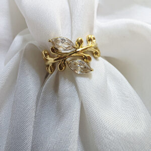 Golden Leaf Vine Ring