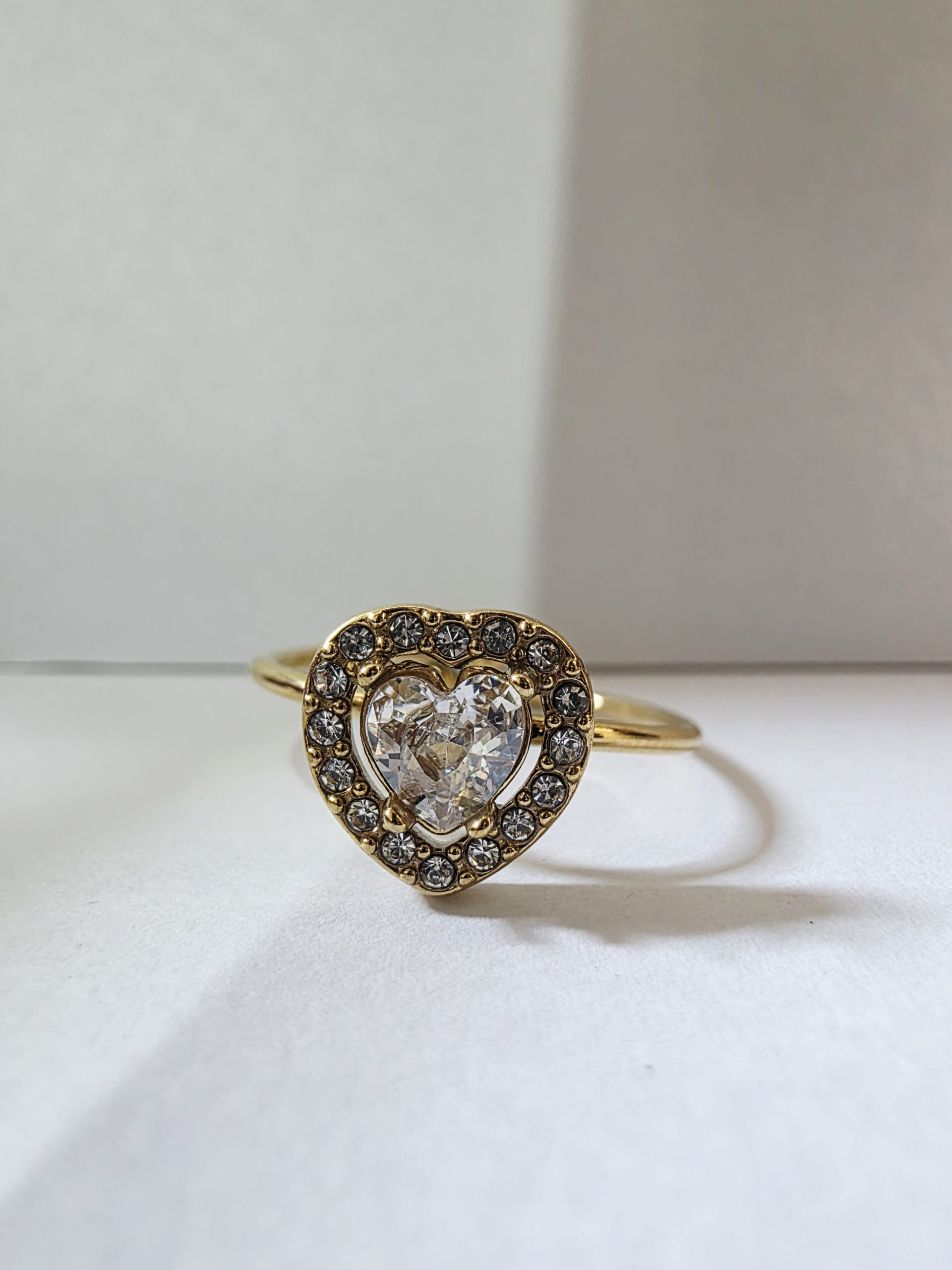 Adjustable Heart Crystal Ring - Image 2