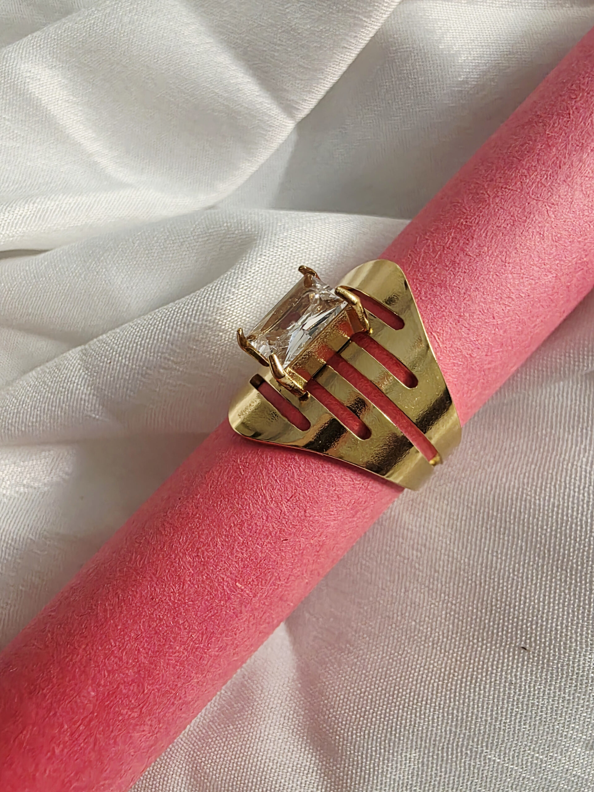 Regal Prism Adjustable Gold Ring - Image 2