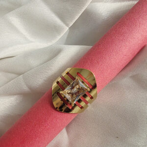 Regal Prism Adjustable Gold Ring