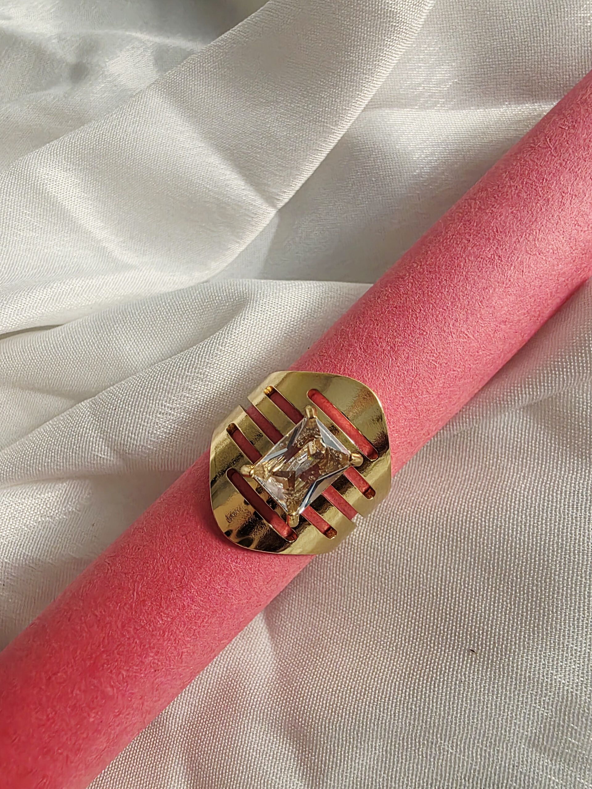 Regal Prism Adjustable Gold Ring