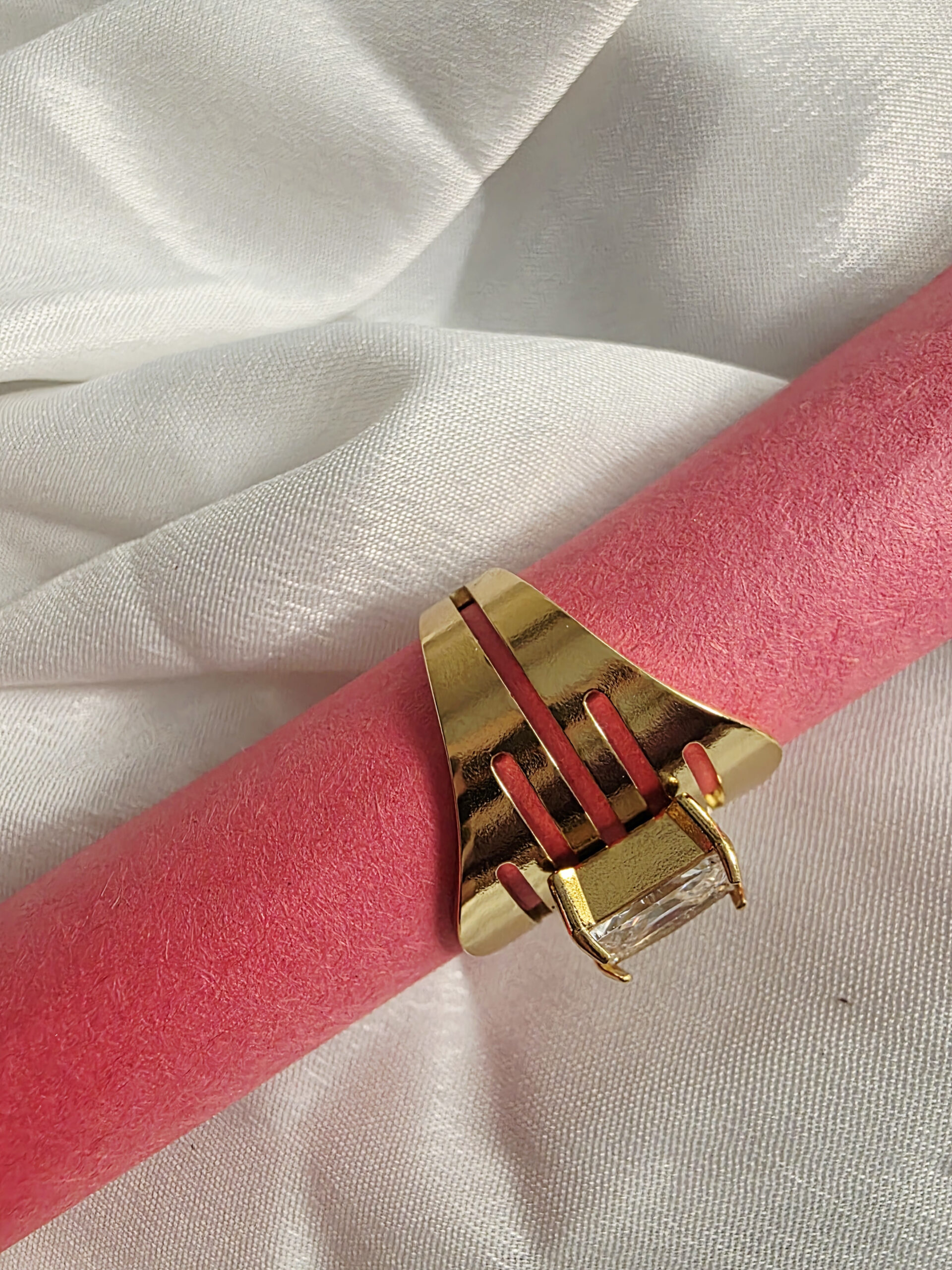 Regal Prism Adjustable Gold Ring - Image 3