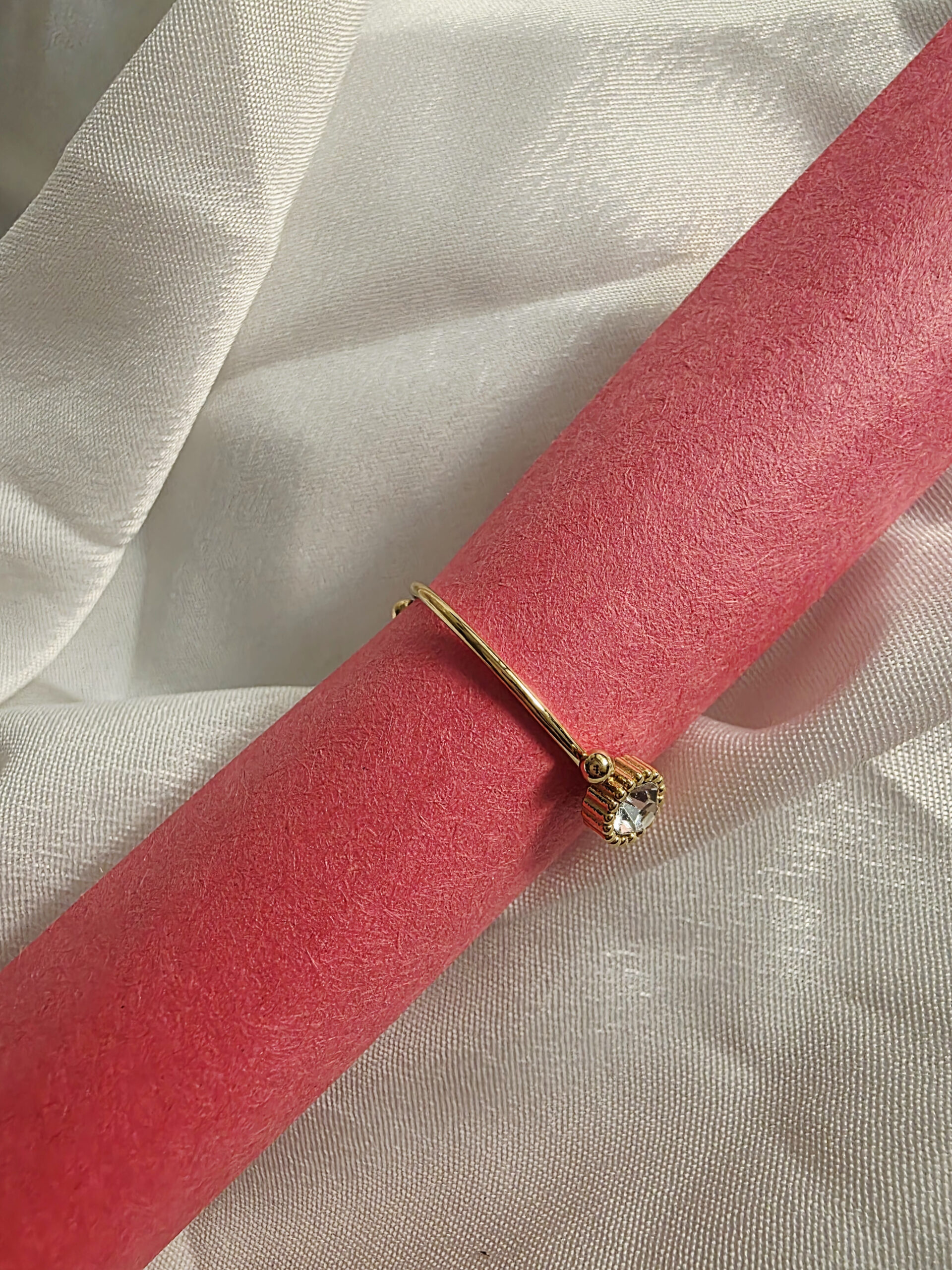 Dainty Glow Adjustable Solitaire Ring - Image 2