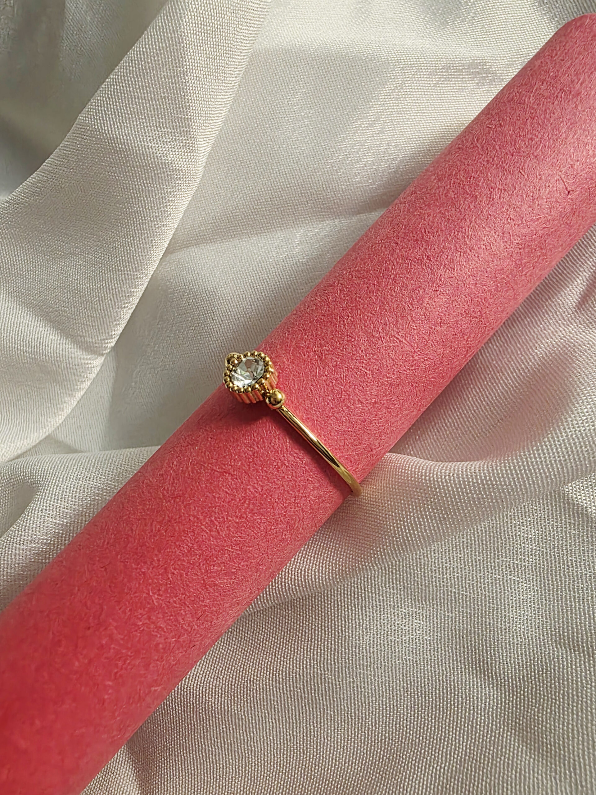 Dainty Glow Adjustable Solitaire Ring - Image 3