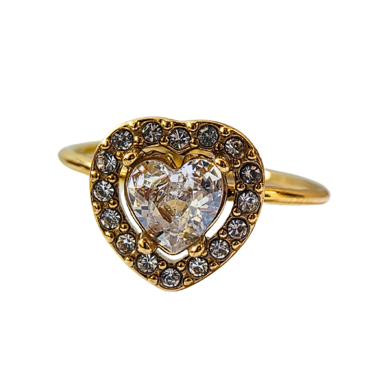 Adjustable Heart Crystal Ring - Image 3